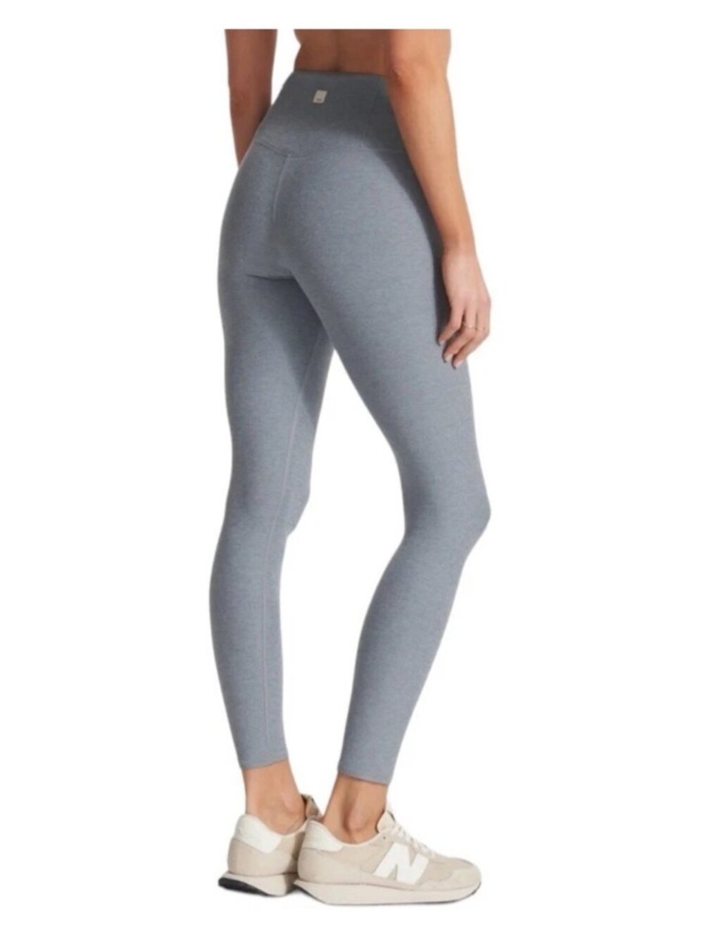 Vuori Clean Elevation Leggings High-Rise Grey Blue Heather Athletic Athleisure